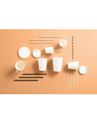 Gobelet blanc papier Ø 7,6 cm 25 cl City Earth Essentials (50 pièces)