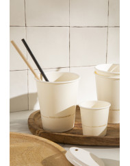 Gobelet blanc papier Ø 7,6 cm 25 cl City Earth Essentials (50 pièces)