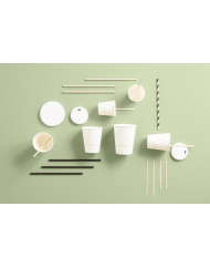 Gobelet blanc papier Ø 9 cm 40 cl City Earth Essentials (50 pièces)