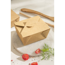 Barquette rectangulaire kraft 11,5x10x4,5 cm 480 ml Earth Essentials (50 pièces)