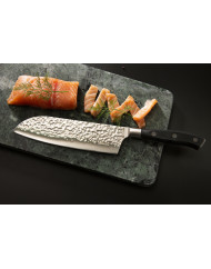 Couteau santoku 18 cm inox POM unie Okito Pro.cooker