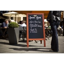 Chevalet de trottoir rectangulaire 139x71,5x66 cm Deluxe Securit