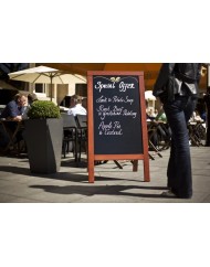 Chevalet de trottoir rectangulaire 139x71,5x66 cm Deluxe Securit