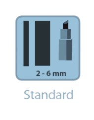 Feutres craie couleurs assorties bleu Securit (4 pièces)