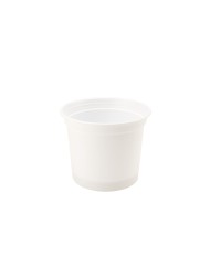 Pot avec couvercle rond blanc Ø 110,8 mm 50 cl Carty (250 pièces)