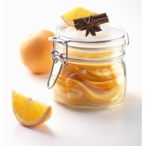 Bocal avec couvercle hermétique rond transparent verre Ø 10,6 cm Fido Bormioli Rocco