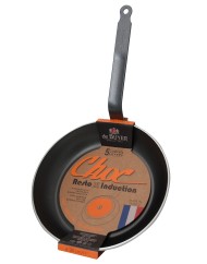 Poêle rond aluminium Revêtement anti-adhésif Ø 24 cm Choc Resto Induction De Buyer