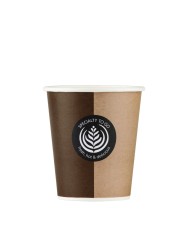 Gobelet beige carton Ø 8 cm 28 cl Hot Cup Huhtamaki (50 pièces)