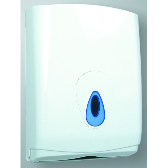 Distributeur essuie-mains blanc 42,5 cm x 14,5 cm