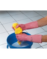 Paire de gants de ménage rose 7 Vital Mapa
