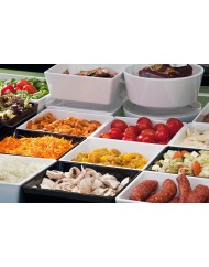 Saladier mélamine noir Ø 20 cm 10 cm 2 L Float Aps