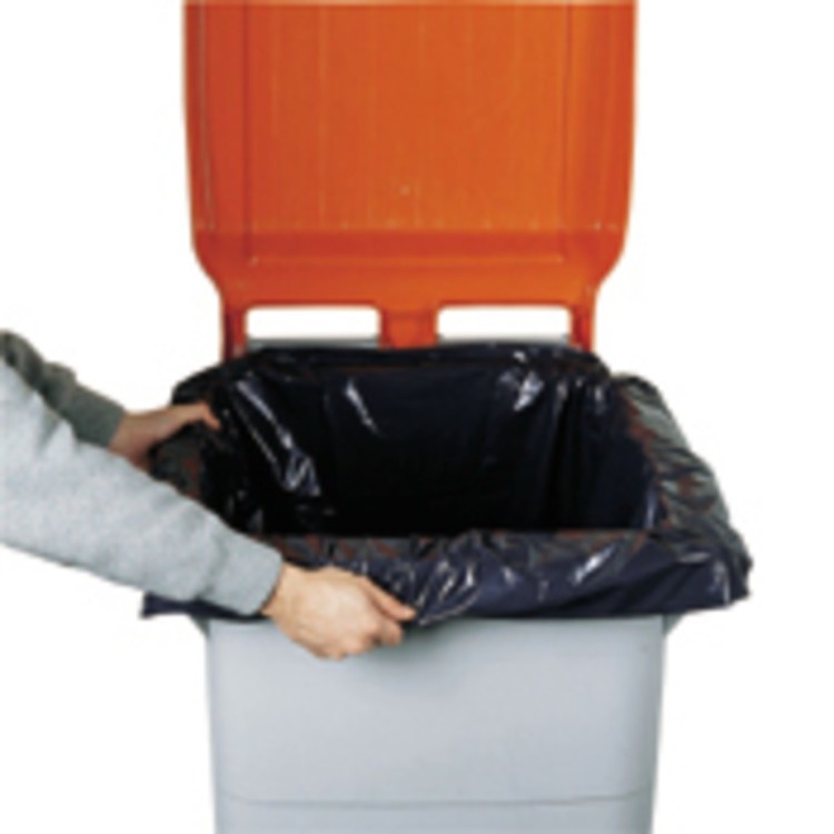 Housse de protection plastique noir 150x195 cm 26 microns (100 pièces)