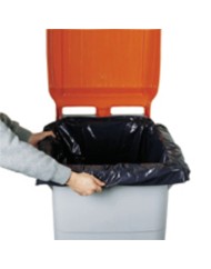 Housse de protection plastique noir 150x195 cm 26 microns (100 pièces)