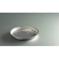 Tourtière rond gris aluminium Ø 24,7 cm 2,4 cm 86,5 cl (100 pièces)