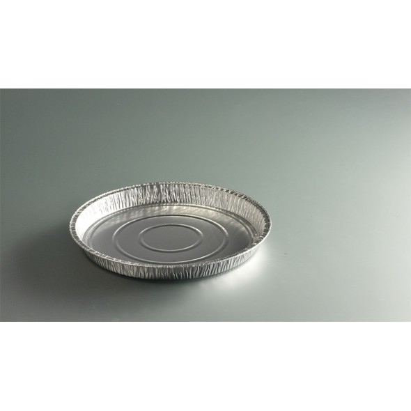 Tourtière rond gris aluminium Ø 24,7 cm 2,4 cm 86,5 cl (100 pièces) Tourtière rond gris aluminium Ø 24,7 cm 2,4 cm 86,5 cl (100 pièces)