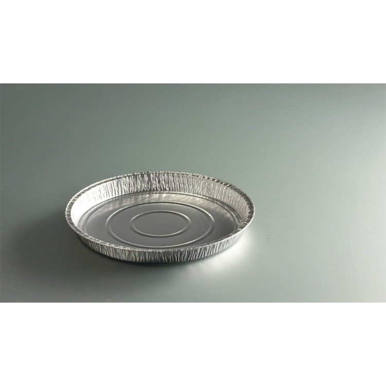 Tourtière rond gris aluminium Ø 24,7 cm 2,4 cm 86,5 cl (100 pièces)
