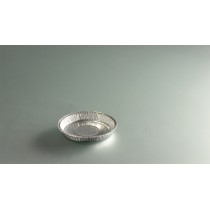 Tourtière rond gris aluminium Ø 13,8 cm 22 cl (100 pièces)