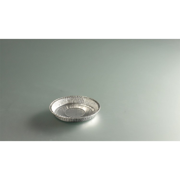Tourtière rond gris aluminium Ø 13,8 cm 22 cl (100 pièces)