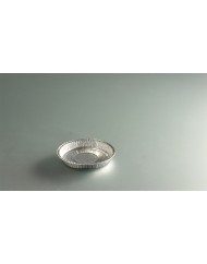 Tourtière rond gris aluminium Ø 13,8 cm 22 cl (100 pièces)