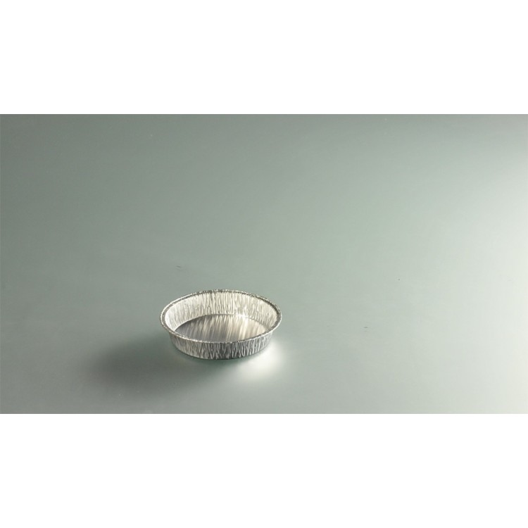 Tourtière rond gris aluminium Ø 10,9 cm 16 cl (100 pièces)