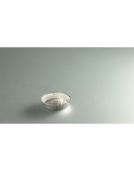 Tourtière rond gris aluminium Ø 10,9 cm 16 cl (100 pièces)