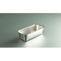 Moule à cake rectangulaire gris aluminium 23,2x10,8x6 cm 105 cl (100 pièces)