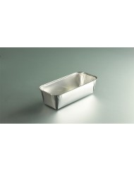 Moule à cake rectangulaire gris aluminium 23,2x10,8x6 cm 105 cl (100 pièces)