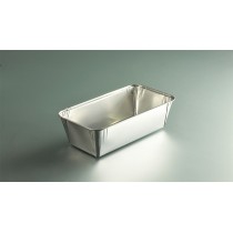 Moule à cake rectangulaire gris aluminium 24,7x13,3x6,8 cm 164 cl (50 pièces)