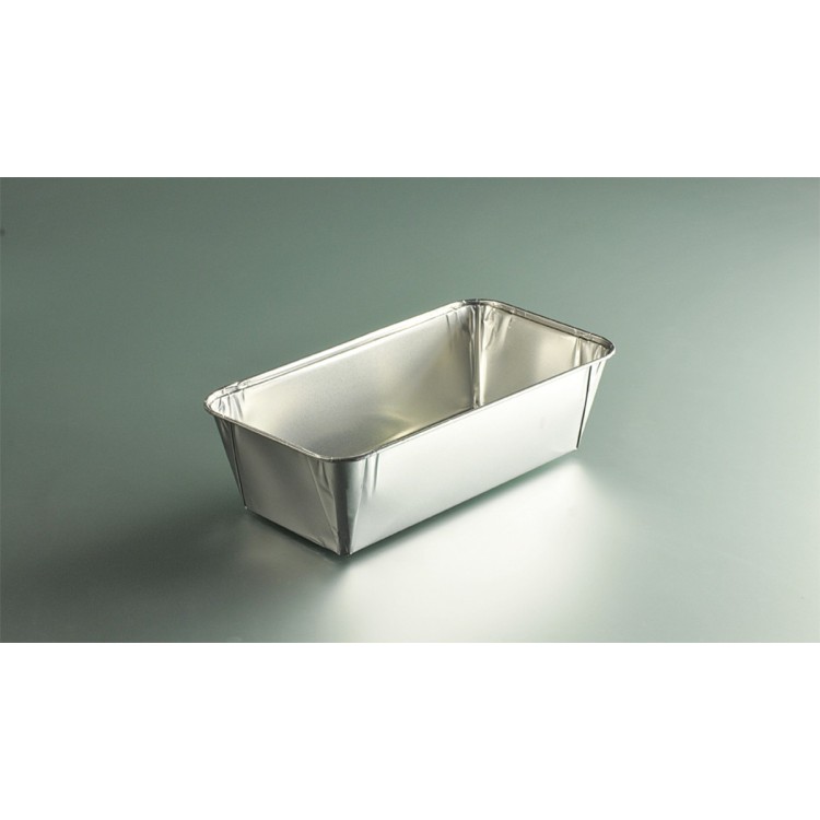 Moule à cake rectangulaire gris aluminium 24,7x13,3x6,8 cm 164 cl (50 pièces)