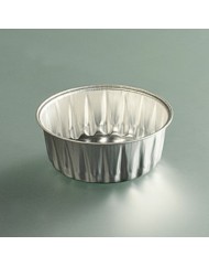 Ramequin rond gris aluminium Ø 9,3 cm 17,6 cl (100 pièces)