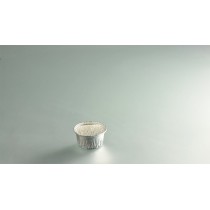 Godet rond gris aluminium Ø 7,5 cm 9 cl (100 pièces)