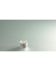 Godet rond gris aluminium Ø 7,5 cm 9 cl (100 pièces)