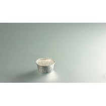 Godet rond gris aluminium Ø 8,5 cm 12,5 cl (100 pièces)