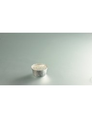 Godet rond gris aluminium Ø 8,5 cm 12,5 cl (100 pièces)