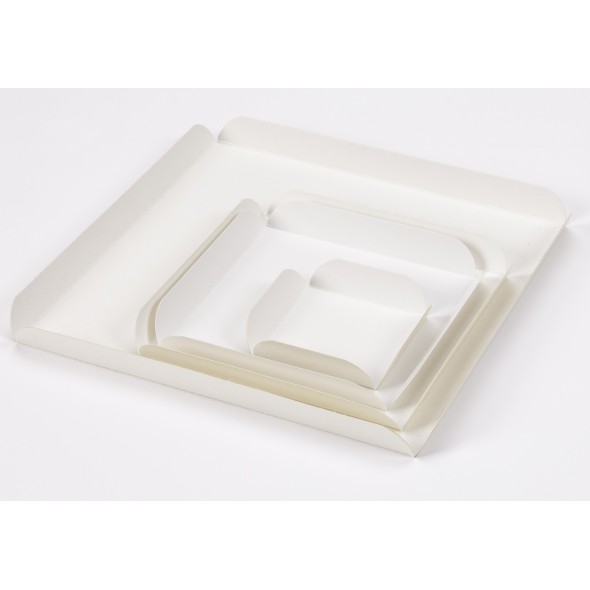 Carré rainé blanc 19x19 cm (500 pièces)