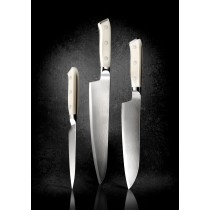 Couteau santoku 18 cm acier plastique unie Damas 67 Deglon