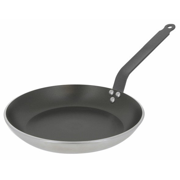 Poêle rond aluminium Revêtement anti-adhésif Ø 36 cm 4,7 cm Choc Resto Induction De Buyer