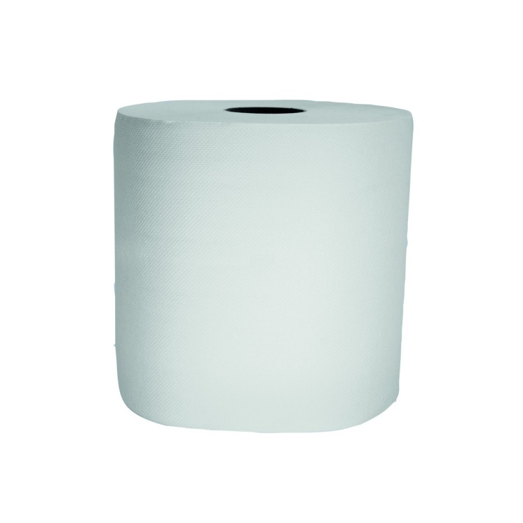 Bobine à dévidage central blanc ouate de cellulose 19,4x30 cm (2 pièces)