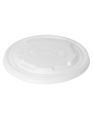 Couvercle pour bol 40/55/95CL rond blanc Ø 12 cm Duni (50 pièces)