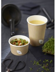 Couvercle pour bol 40/55/95CL rond blanc Ø 12 cm Duni (50 pièces)